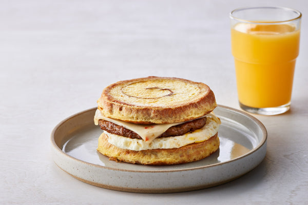 Papetti's® Fully Cooked Round Cinnamon Swirl French Toast 11.25 Pound Each - 120 Per Case.