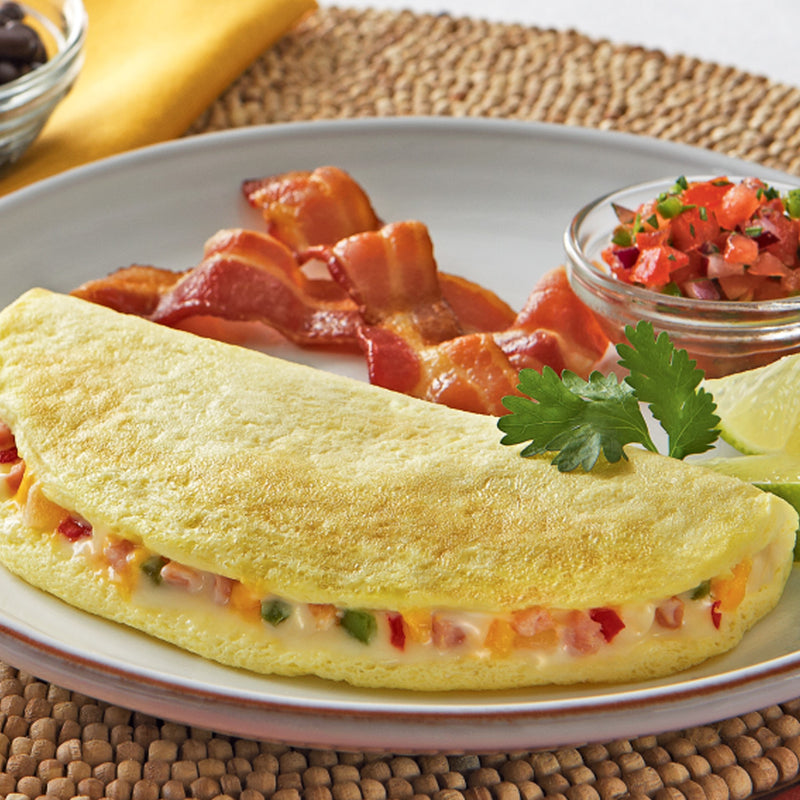 Papetti's® Fully Cooked 6" 3" Singlefold Omelet Filled With Cheddar Cheese Monterey Ja 3.5 Ounce Size - 72 Per Case.