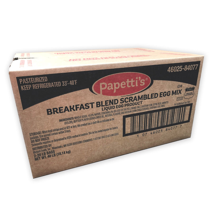 Extended Shelf Life Scrambled Egg Mix Breakfast Blend 20 Pound Each - 2 Per Case.