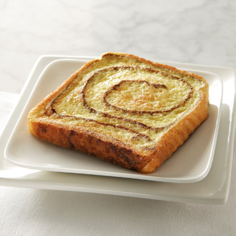 Papetti's® Fully Cooked 4" Cinnamon Swirl French Toast 2.5 Ounce Size - 100 Per Case.