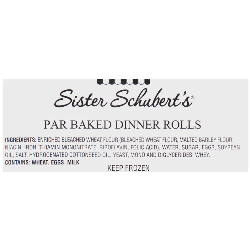 Sister Schubert's Yeast Dinner Rolls 180 Count Packs - 1 Per Case.