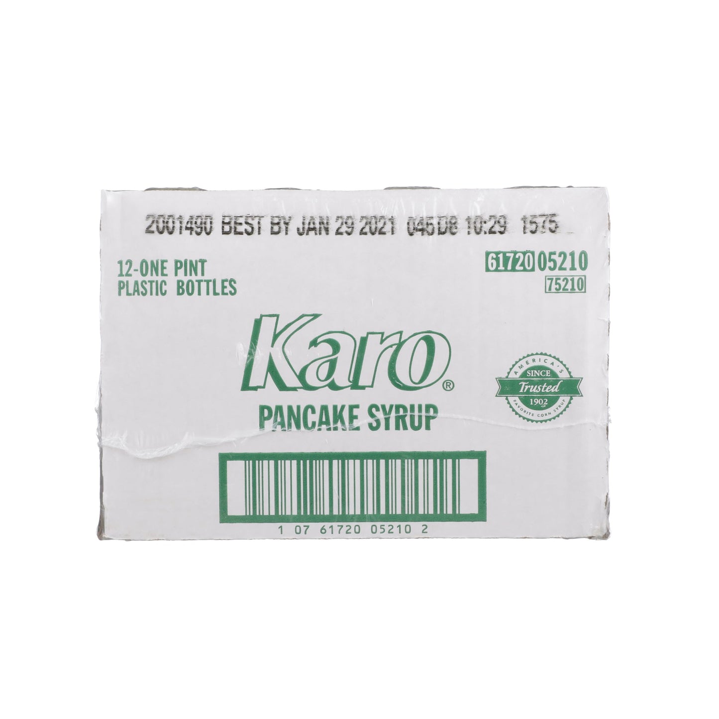 Karo Pancake Syrup 16 Fluid Ounce - 12 Per Case.