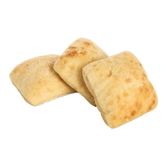 Bread Rustique Square Dinner Roll Parbaked Frozen Bulk Bag 1.5 Ounce Size - 96 Per Case.