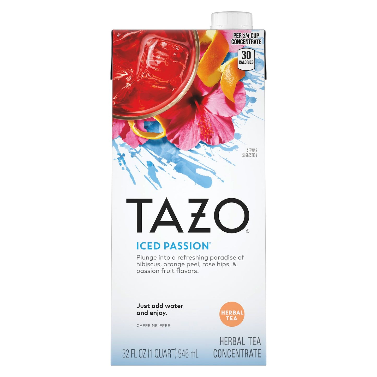 Tazo Tea Passion Concentrate, 32 Fluid Ounce - 6 Per Case.