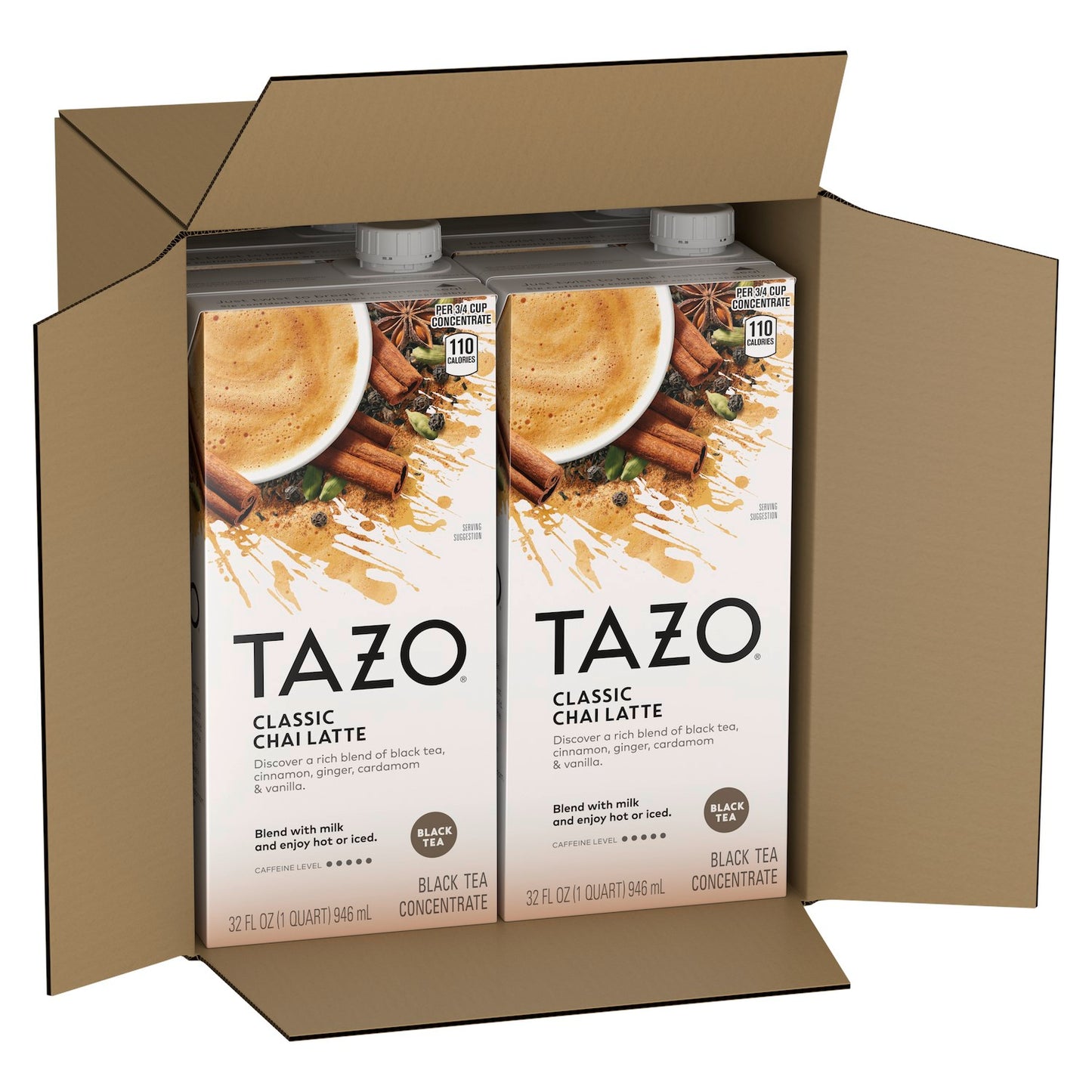 Tazo Chai Tea Concentrate, 32 Fluid Ounces- 6 Per Case.