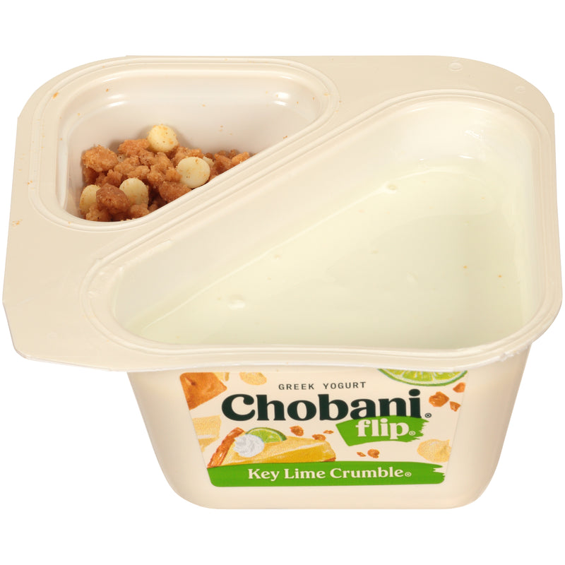 Chobani® Flip® Low Fat Greek Yogurt Key Lime Crumble® 4.5 Ounce Size - 12 Per Case.