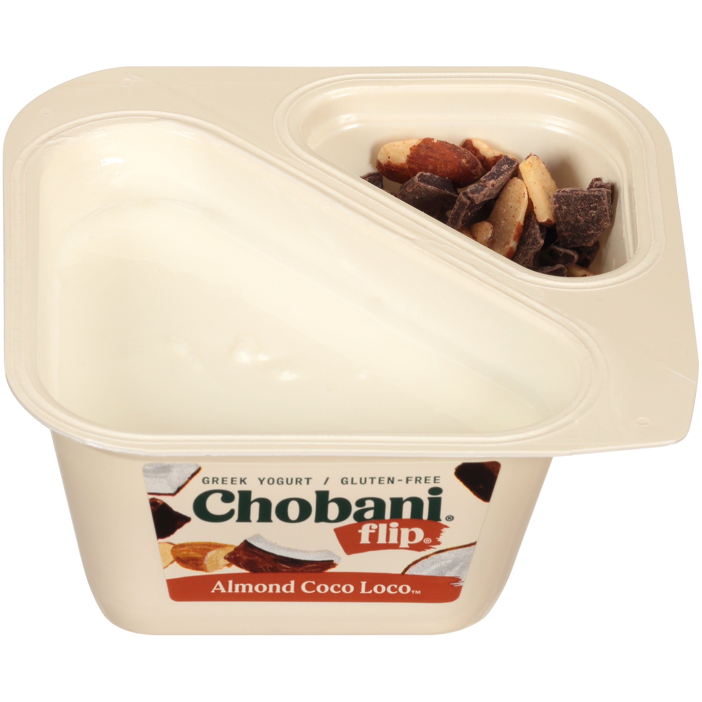Chobani® Flip® Low Fat Greek Yogurt Almond Coco Loco™ 4.5 Ounce Size - 12 Per Case.