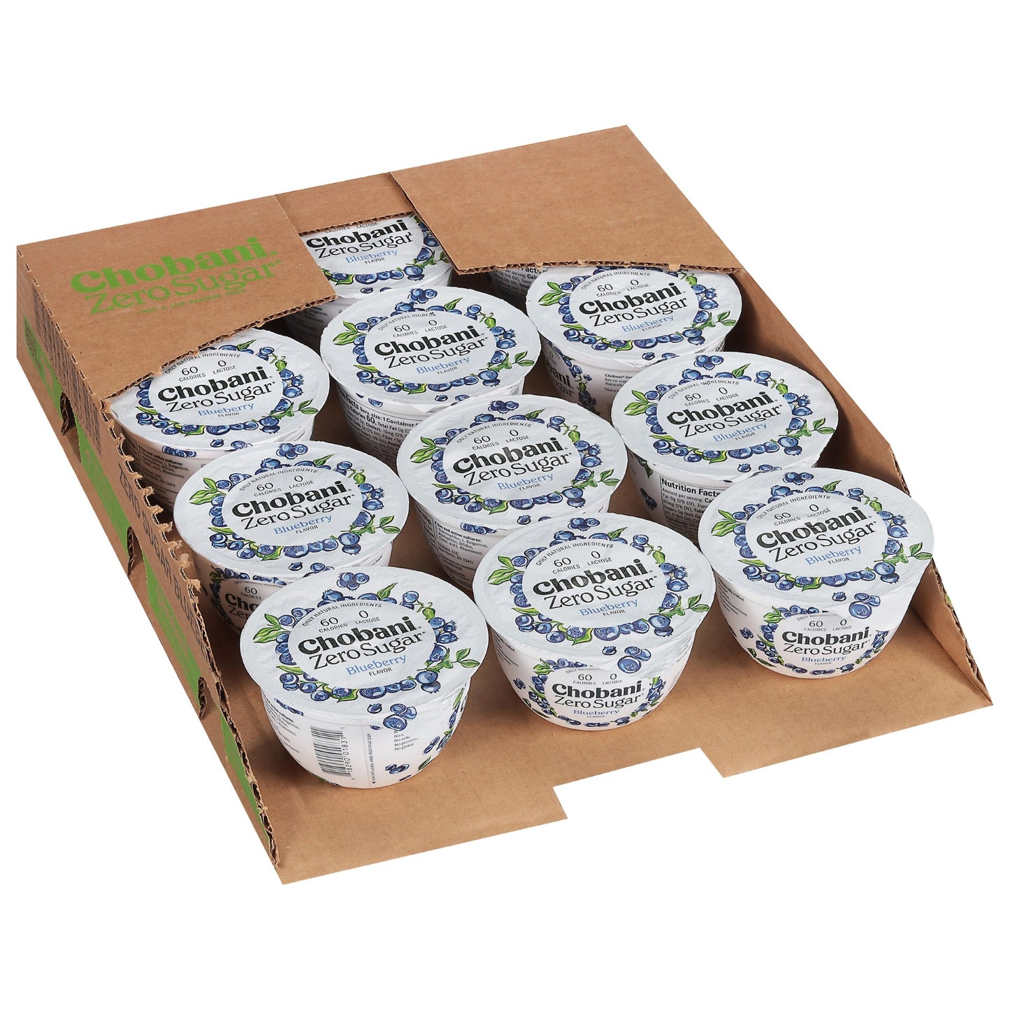 Chobani™ With Zero Sugar Blueberry 5.3 Ounce Size - 12 Per Case.