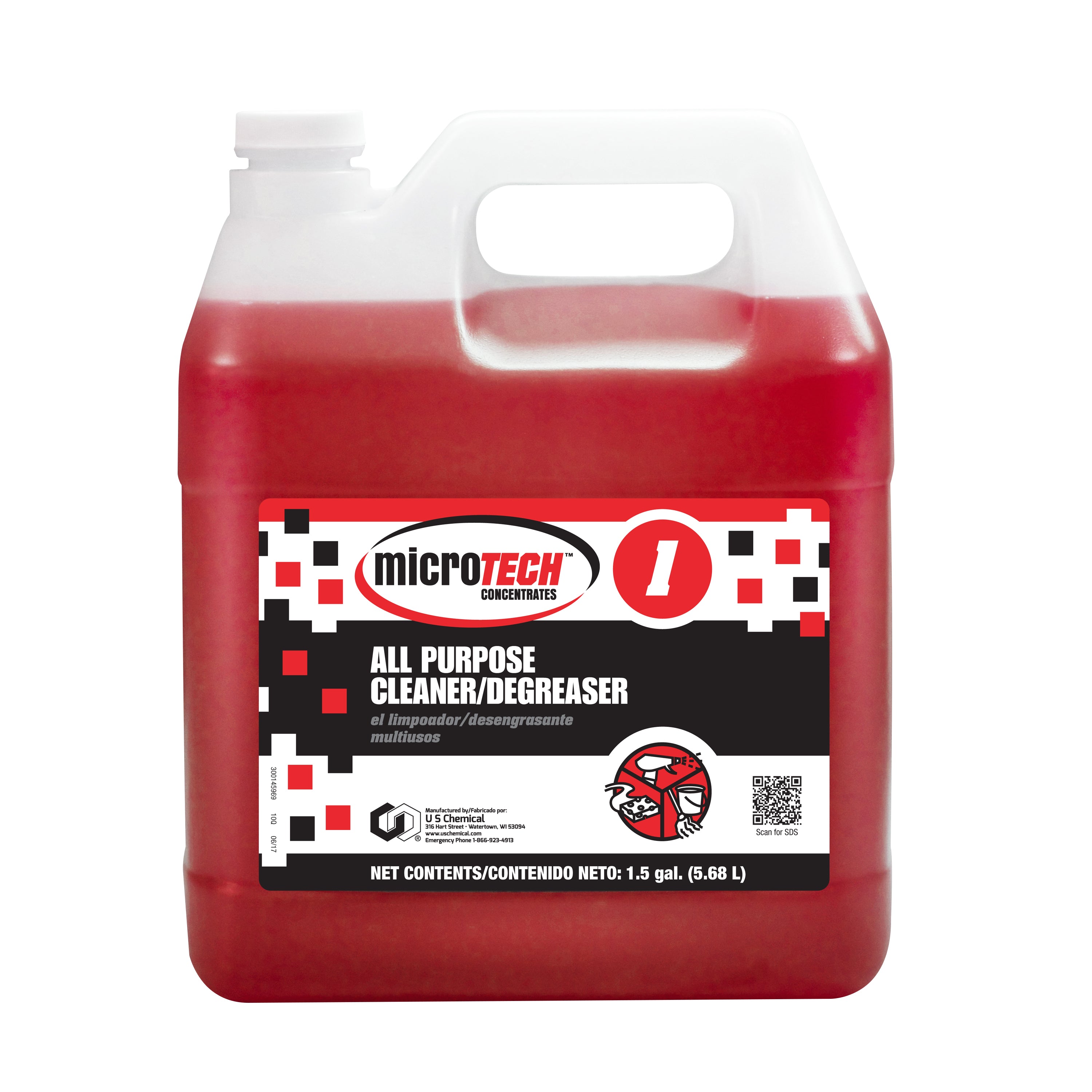 Microtech All Purpose Cleaner Degreaser 1.5 Gallon - 1 Per Case.