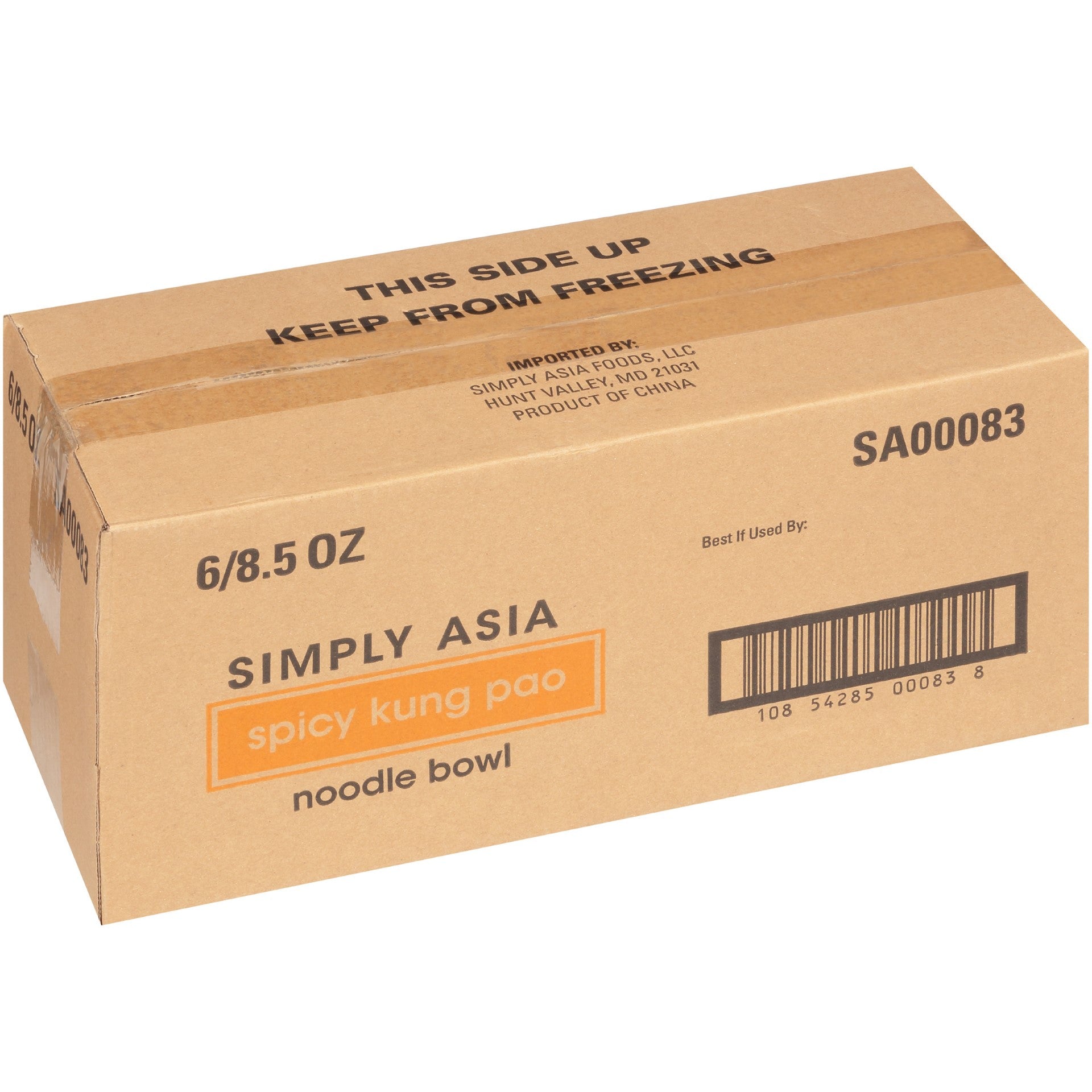 Simply Asia Noodle Bowl Spicy Kung Pao 8.5 Ounce Size - 6 Per Case.