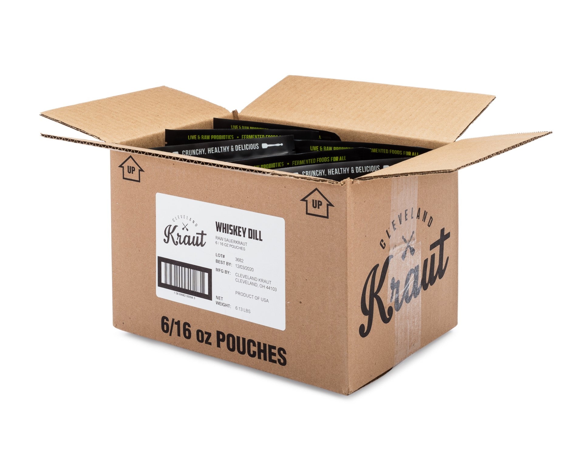 Cleveland Kitchen Whiskey Dill 16 Ounce Size - 6 Per Case.