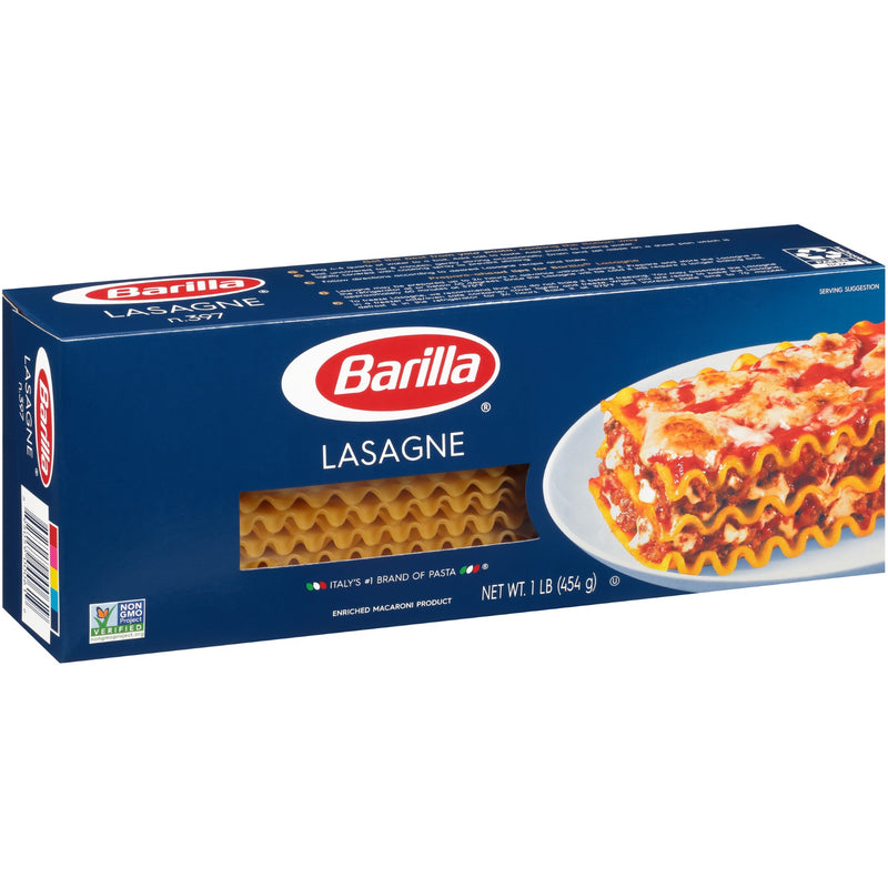 Wavy Lasagne Barilla USA 16 Ounce Size - 12 Per Case.