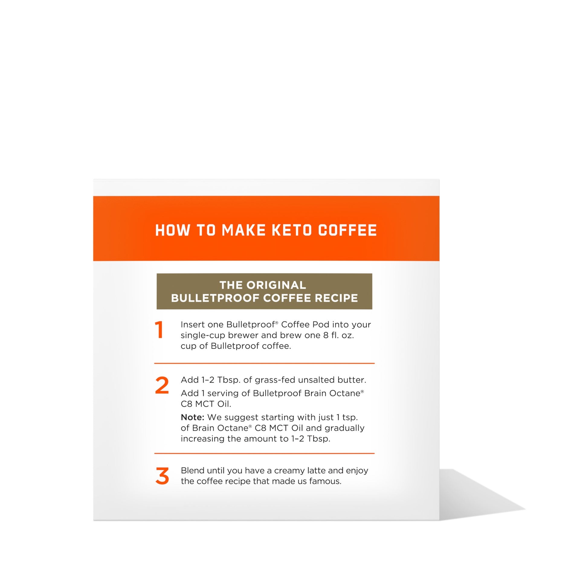Bulletproof The Mentalist Medium Dark Roast Coffee Pods, 10 Each, 3.9 Ounce Size - 6 Per Case.