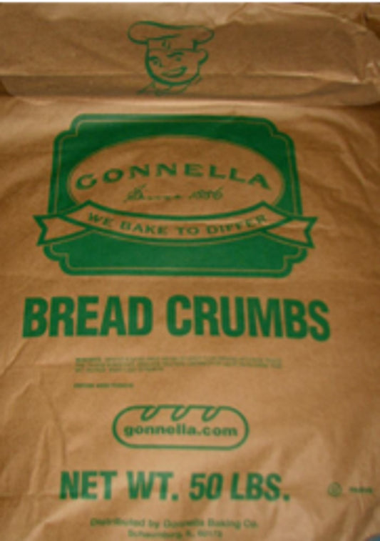 French Style Bread Crumbs Kraft Multi Wall Bag 50 Pound Each - 1 Per Case.