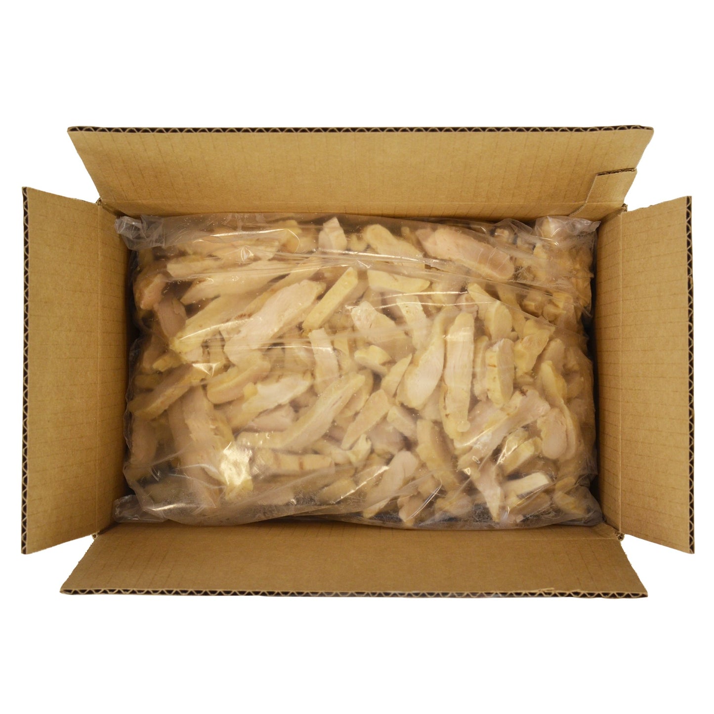 Chicken Fully Cooked Chik'n'zips® Savory Grilled Breast Fillet Strips No Gluten Added 5 Pound Each - 4 Per Case.