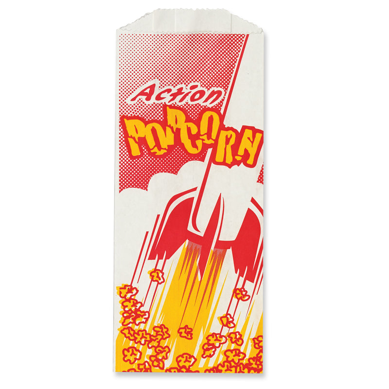 Great Western Popcorn Bags 8" 1000 Each - 1 Per Case.