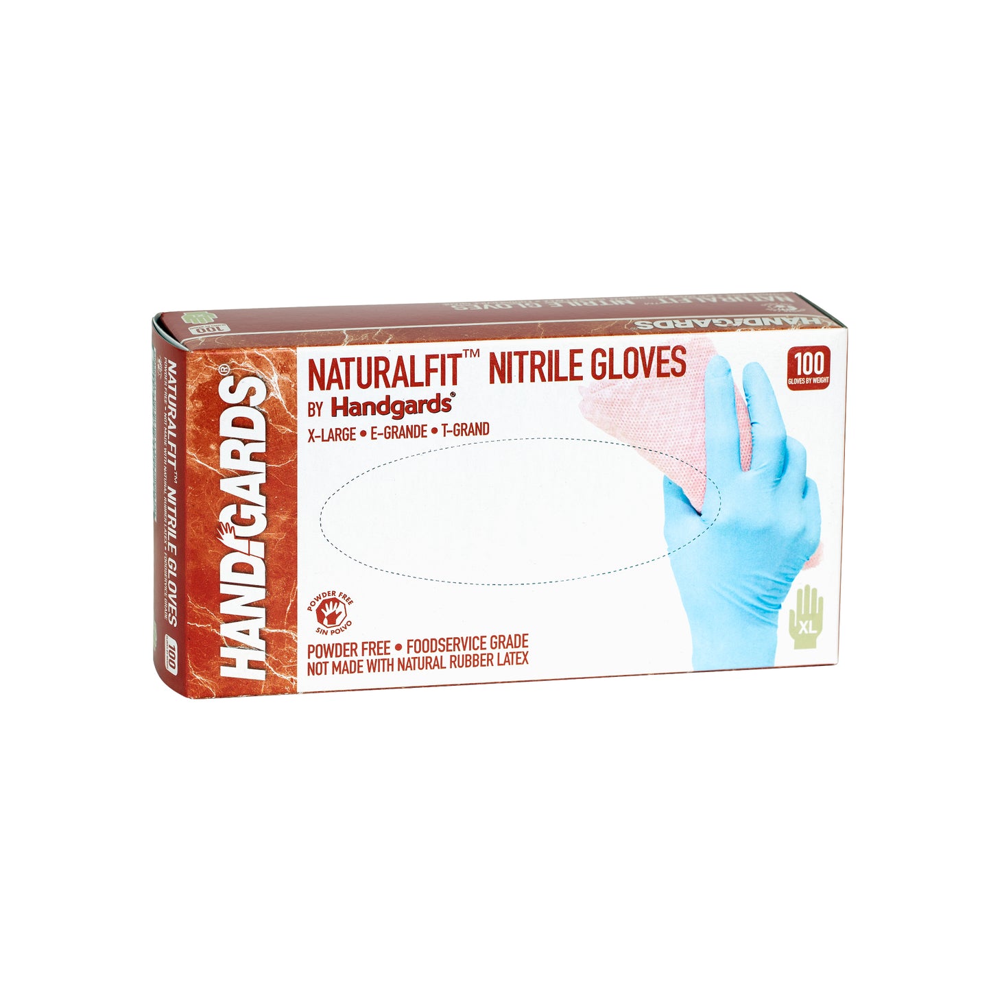 Glove Blue Nitrile Powder Free Extra Large 100 Each - 4 Per Case.