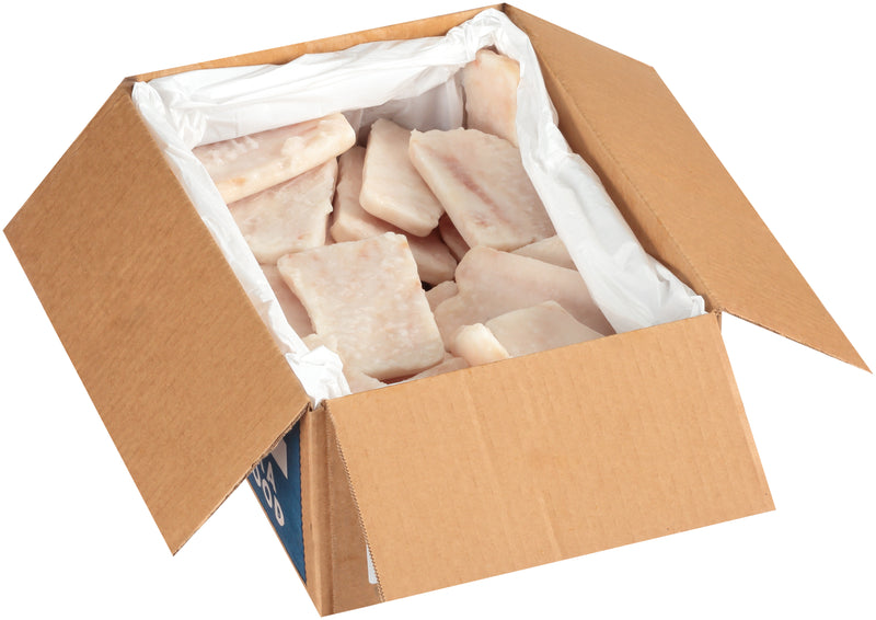 Trident Seafoods Entree Redi™ Alaskan Pollock Fillet 4.2 Ounce Portions, 10 Pound Each - 1 Per Case.