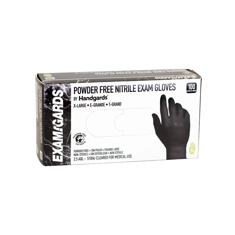 Glove Black Nitrile Exam Grade Extra Large 100 Each - 10 Per Case.