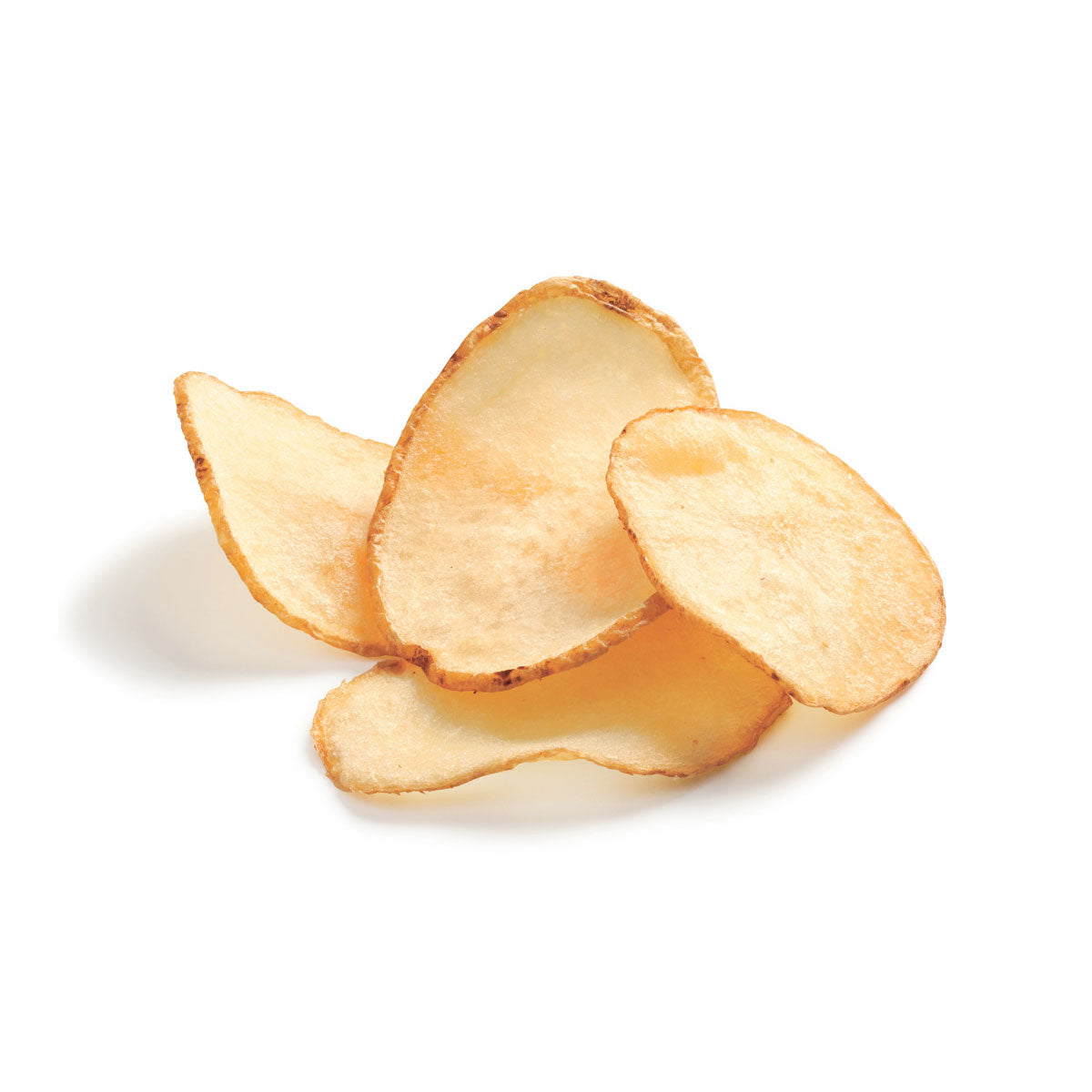 Simplot Select Recipe 8" Sea Salt Chips Skin On 5 Pound Each - 6 Per Case.