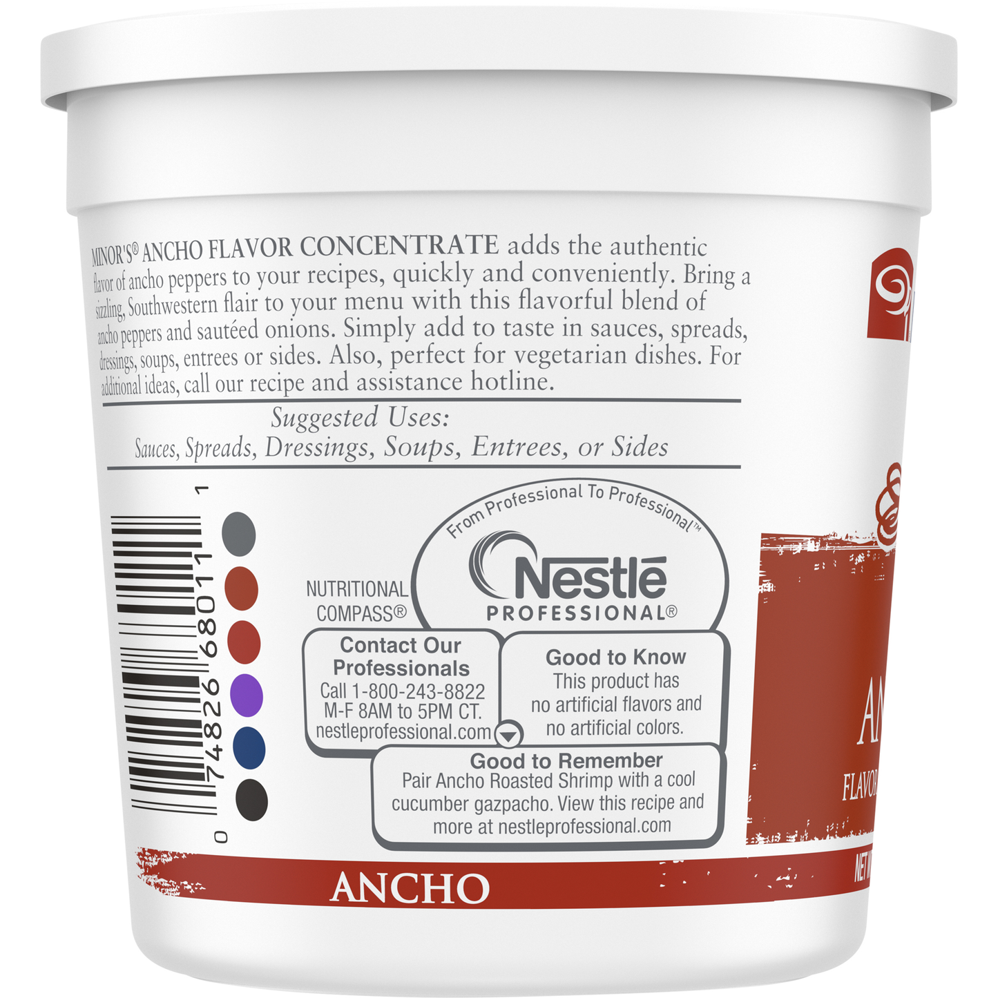 Minor's Gluten Free Ancho Flavor Concentrate, 14.4 Ounces, 6 per case