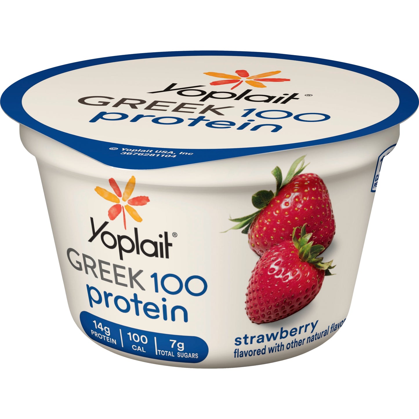 Yoplait® Greek Protein Yogurt Single Serve Cup Strawberry 5.3 Ounce Size - 12 Per Case.