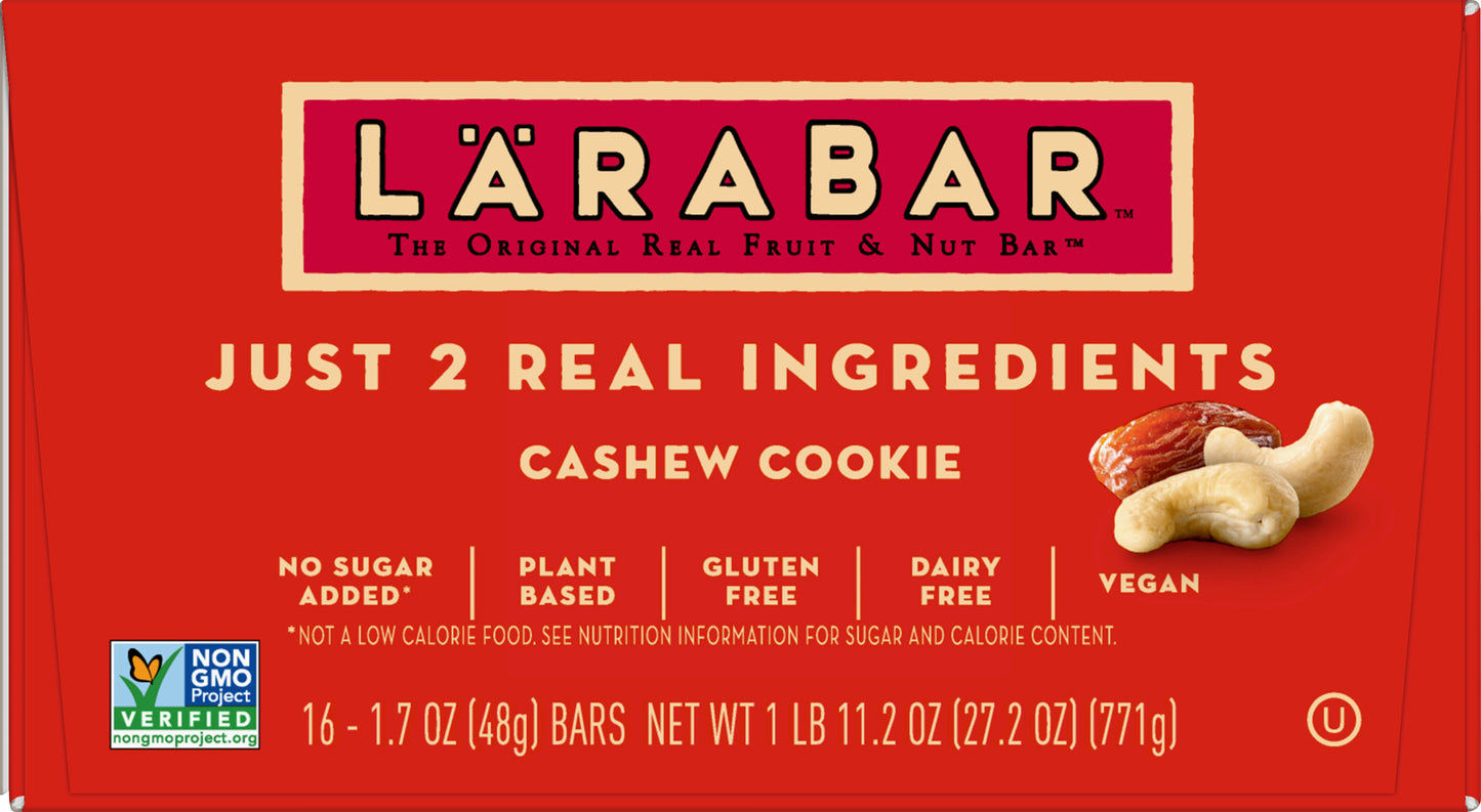 Larabar™ Wellness Bars Cashew Cookie 27.2 Ounce Size - 4 Per Case.