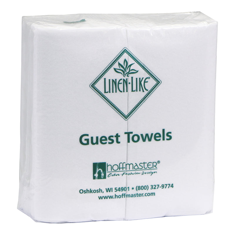 Hoffmaster 856499 Linen-Like 12 x 17 White 1/6 Fold Guest Towel - 500/Case