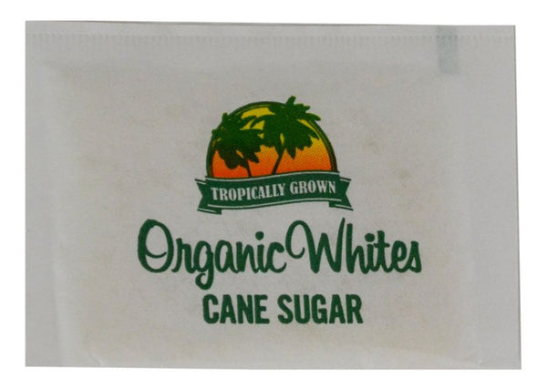 Organic Whites Sugar Naturally White Packets 2.8 Grams Each - 2000 Per Case.