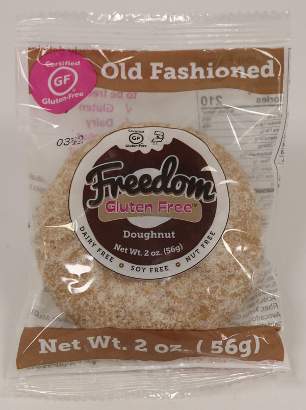 Freedom Bakery Old Fashioned Donut Gluten Free 2 Ounce Size - 36 Per Case.