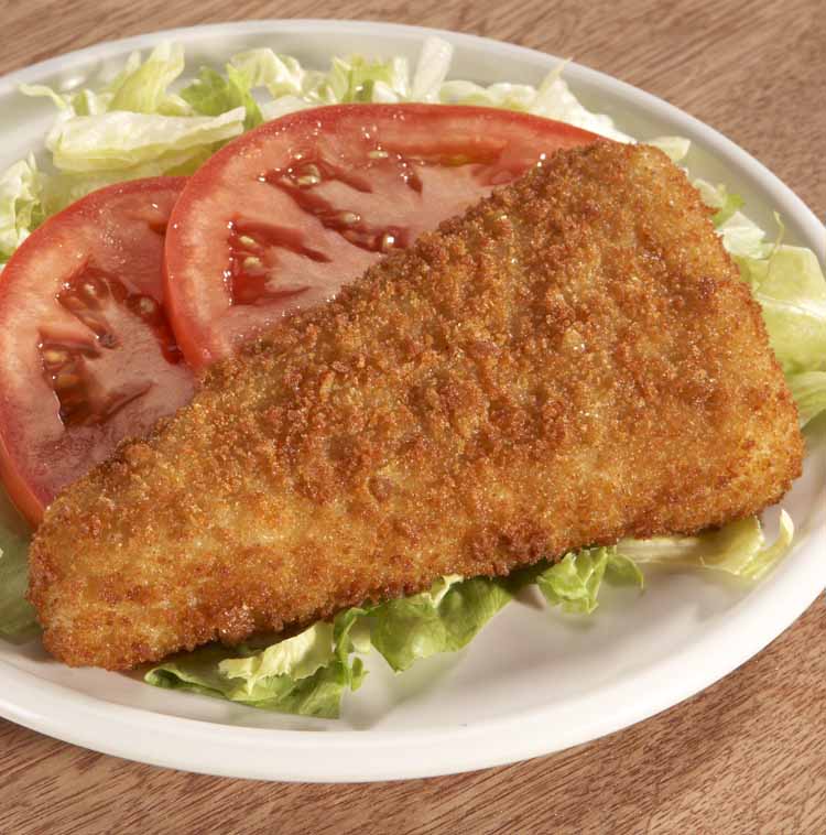 Oven Ready Whole Grain Breaded Alaska Pollock Fillet Portions cn Msc 10.35 Pound Each - 1 Per Case.