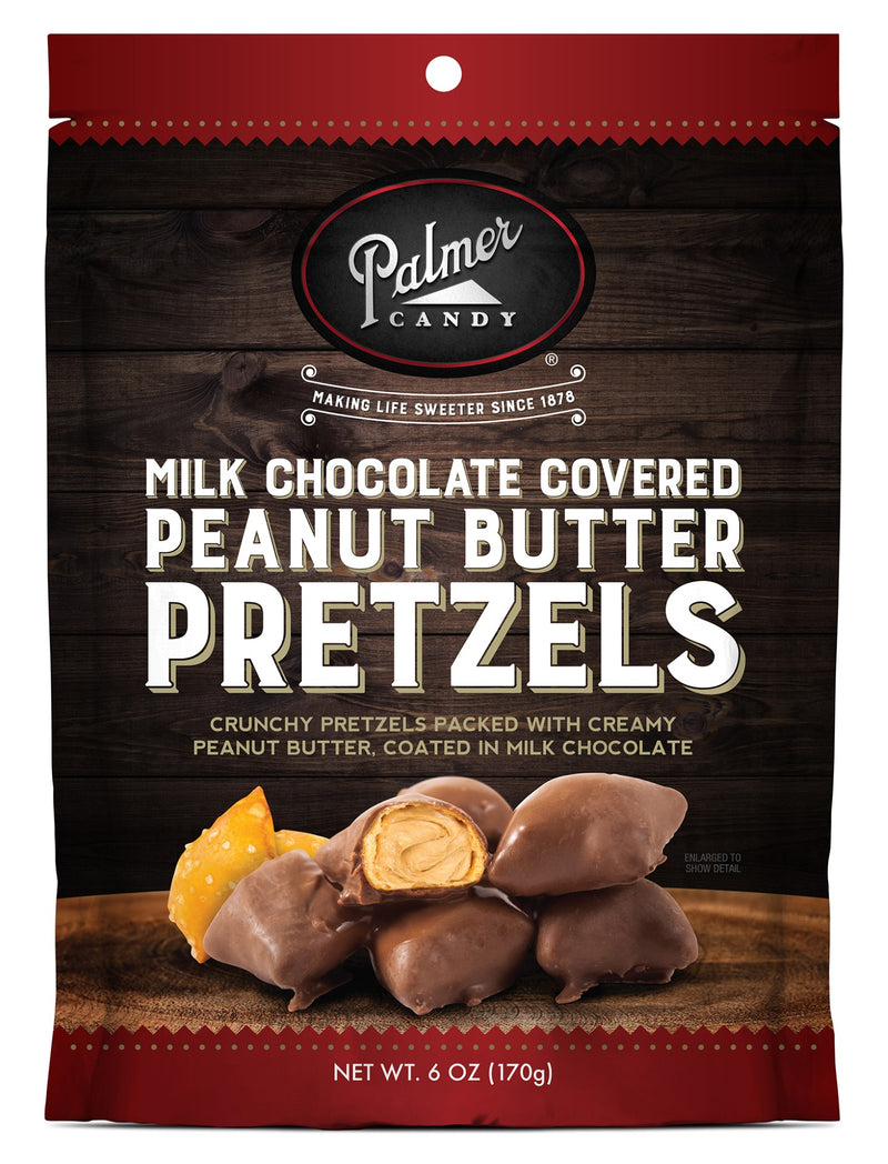 Milk Chocolate Peanut Butter Pretzel Nuggets 6 Ounce Size - 8 Per Case.