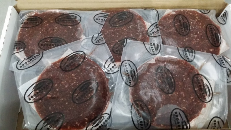 Elk Patties Round 4 Ounce Size - 40 Per Case.