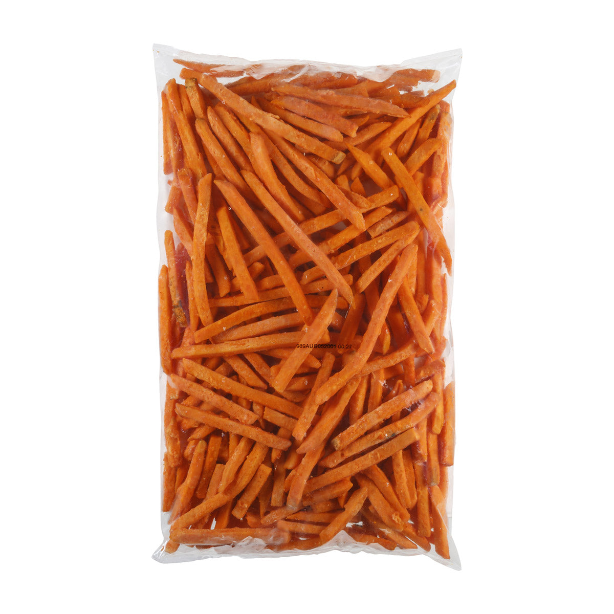 Simplot Sweets 6"x8" Sweet Potato Thin Cut Fries 2.5 Pound Each - 6 Per Case.