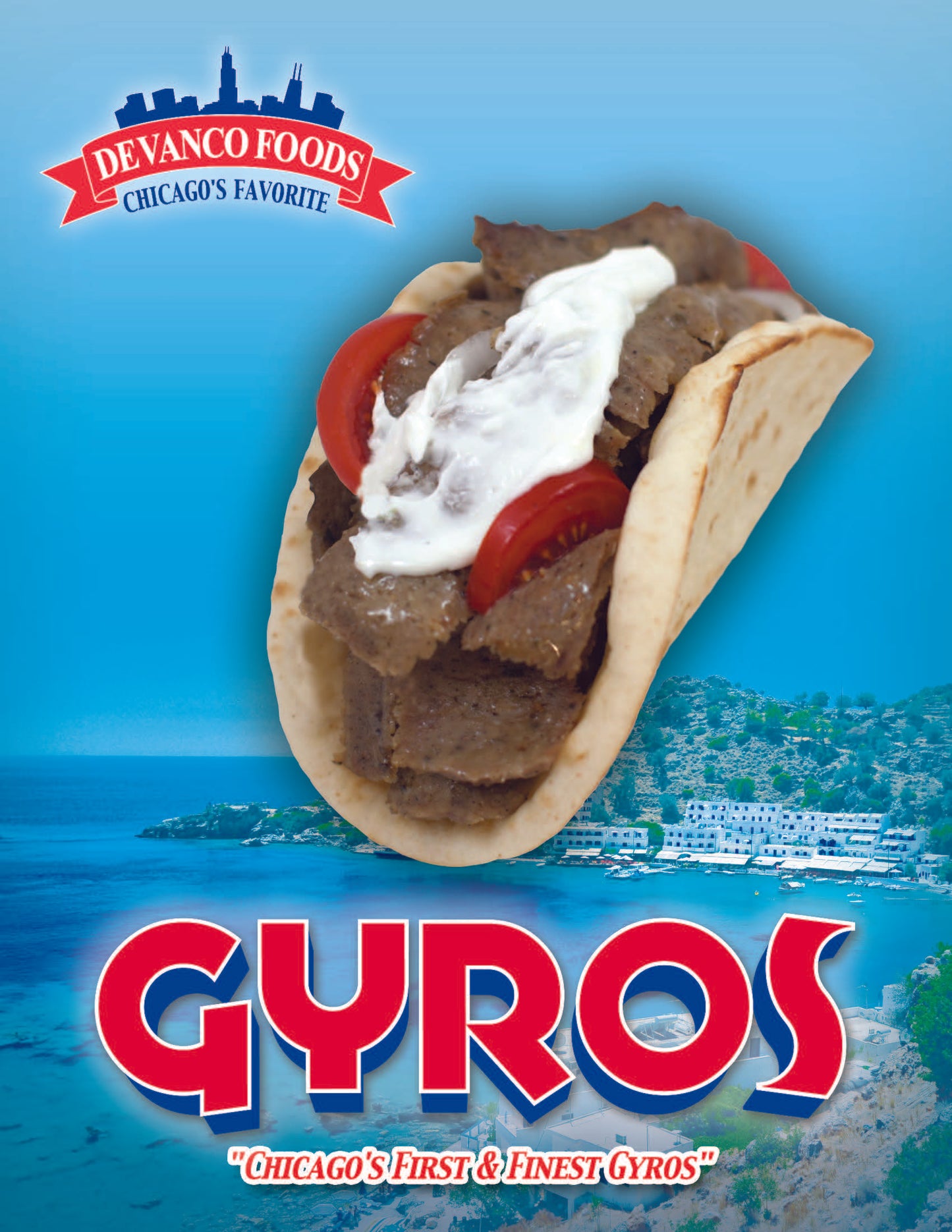 Devanco Off The Cone Gyro Slices 5 Pound Each - 2 Per Case.