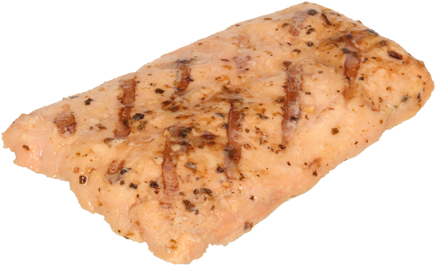 Salmon Portions Boneless Skinless Fully Cooked Redi Grilled Twin Vacuum Packed 0.75 Pound Each - 14 Per Case.