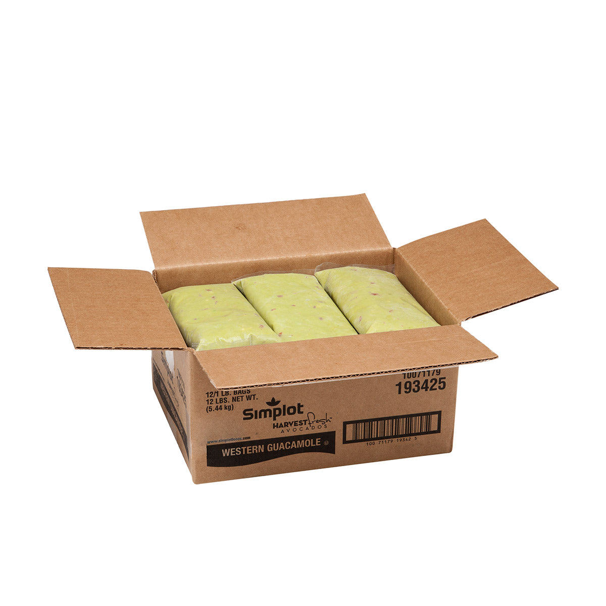 Simplot Harvest Fresh Avocados Western Guacamole Frozen 1 Pound Each - 12 Per Case.