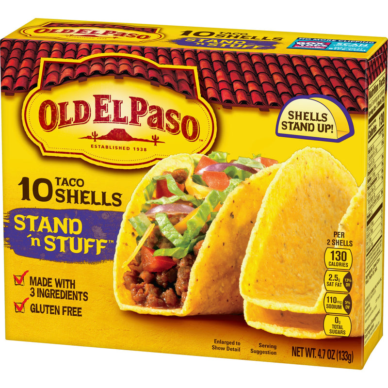 Old El Paso™ Shells Taco Stand N Stuff 4.7 Ounce Size - 12 Per Case.