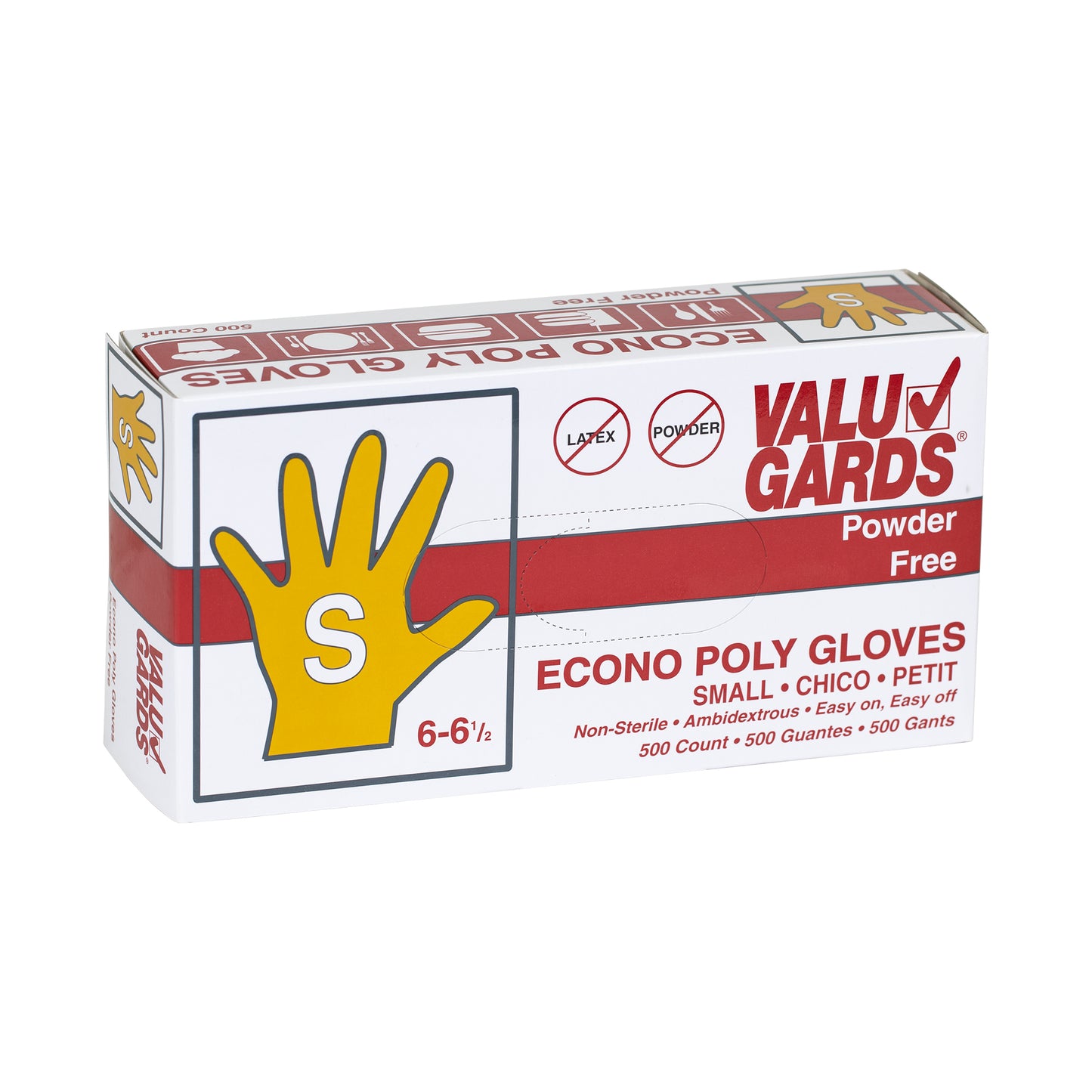 Glove Poly Medium Small 500 Each - 10 Per Case.