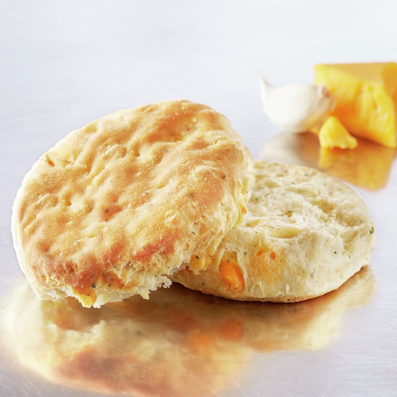 Pillsbury™ Frozen Biscuit Dough Easy Split™ Garlic Cheddar 3.17 Ounce Size - 90 Per Case.