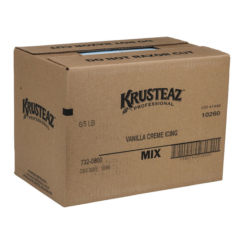 Krusteaz Professional Vanilla Creme Icing Mix 5 Pound Each - 6 Per Case.