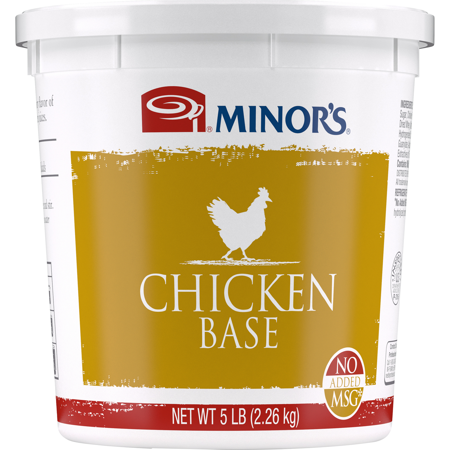 Minor's No Msg Added Chicken Base, 5 Pounds, 4 per case