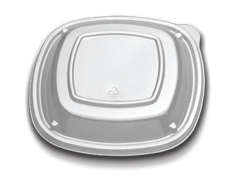 In Low Dome Forum Plate Lid Clear 54 Each - 432 Per Case.