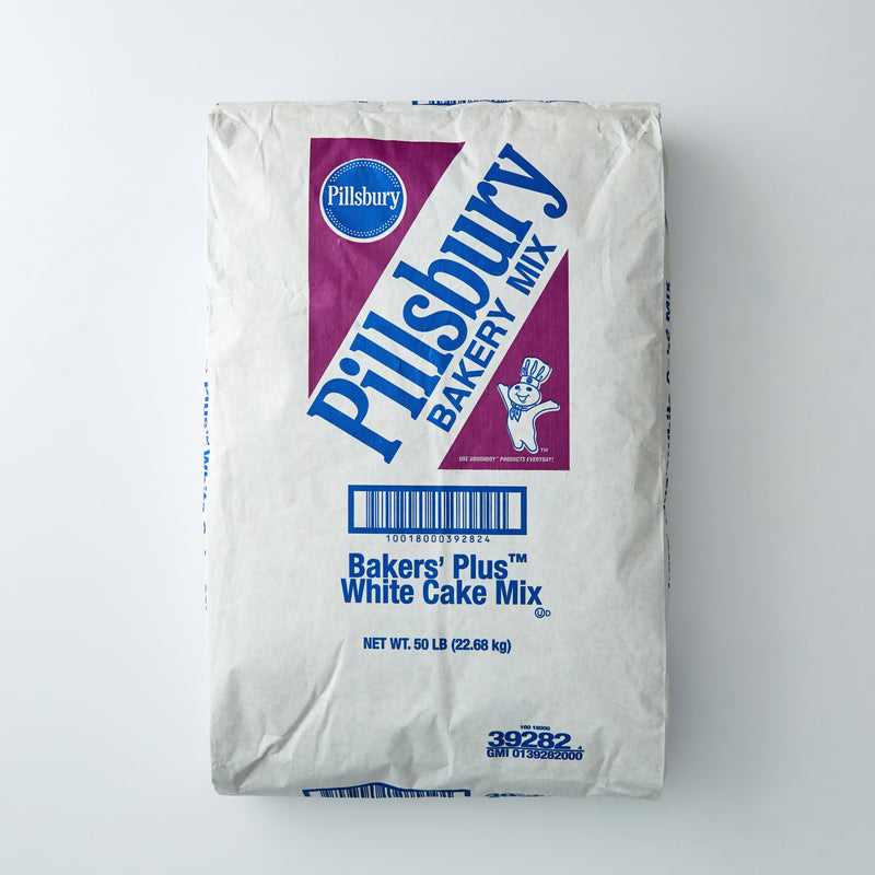 Pillsbury™ Bakers' Plus™ Cake Mix With hite 50 Pound Each - 1 Per Case.