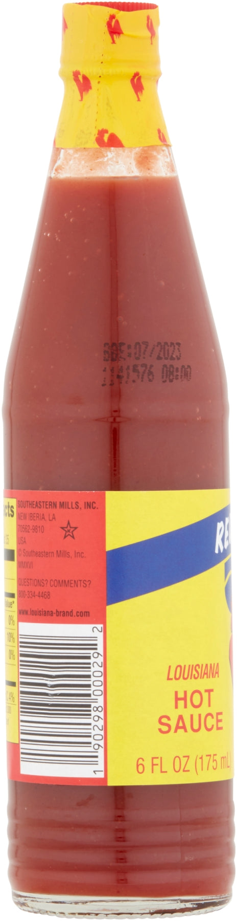 Louisiana Hot Sauce Red Rooster Hot Sauce 6 Fluid Ounce - 24 Per Case.