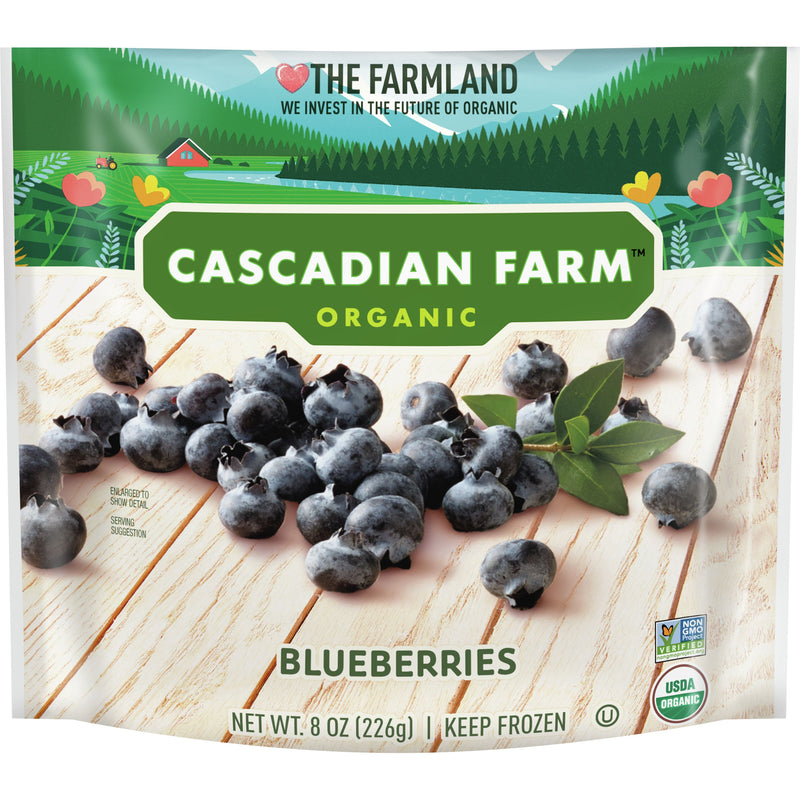 Cascadian Farm™ Organic Frozen Fruit Blueberries 8 Ounce Size - 12 Per Case.