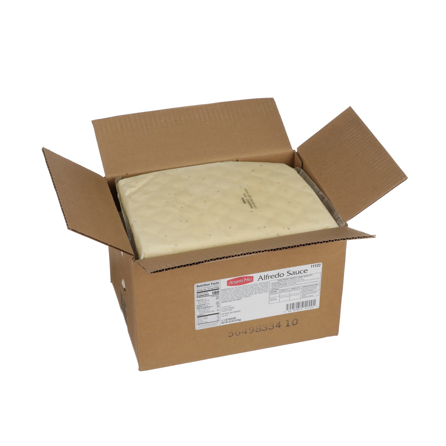 Angela Mia Alfredo Sauce 80 Ounce Size - 4 Per Case.