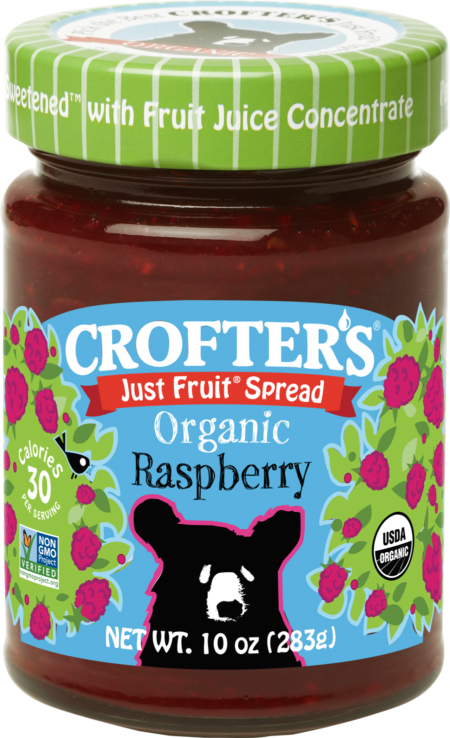 Crofters Organic Spread Fruit Raspberry 10 Ounce Size - 6 Per Case.