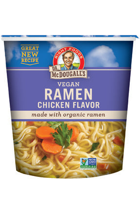 Dr Mcdougall's Cup Soup Ramen & Chicken 1.8 Ounce Size - 6 Per Case.