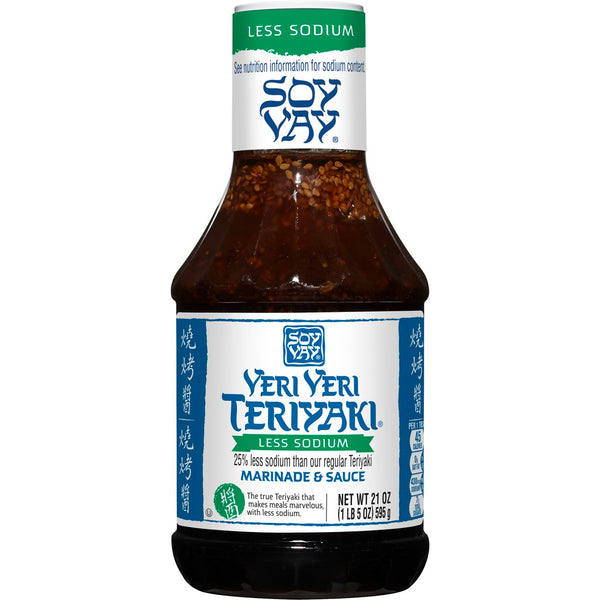 Veri Veri Teriyaki Less Sodium 21 Ounce Size - 6 Per Case.